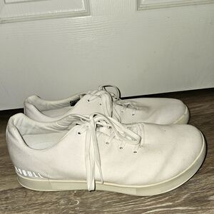 No Bull Mens 16 Casual All White Canvas Sneakers